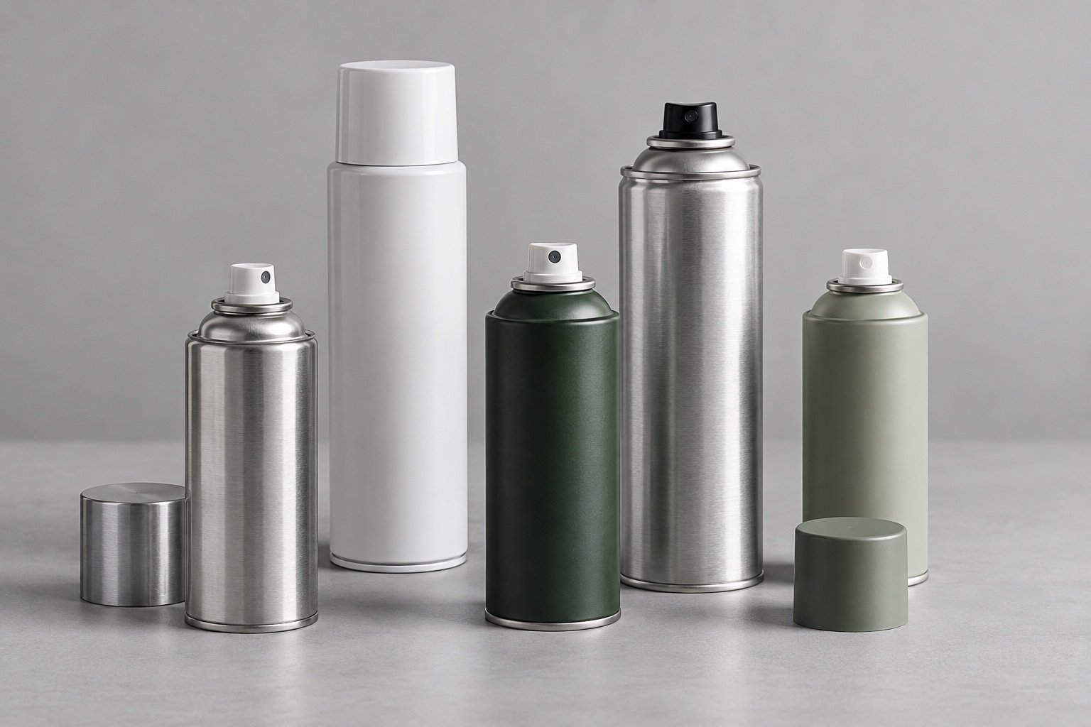 Aerosol ürünleri için metal kutu ve kapak seçenekleri